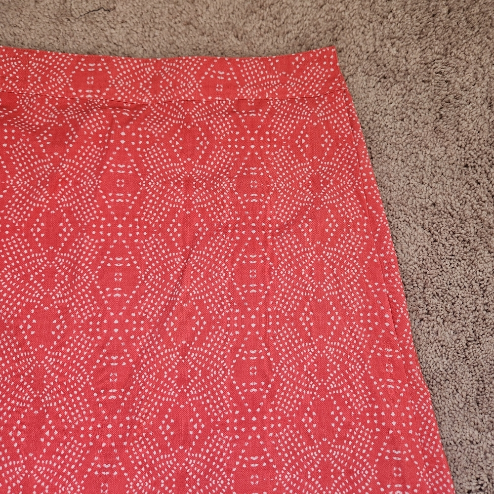 Rip Skirt Womens Size L Red Pink Boho Teaberry Wrap Cover Hawiian Beach Vacation